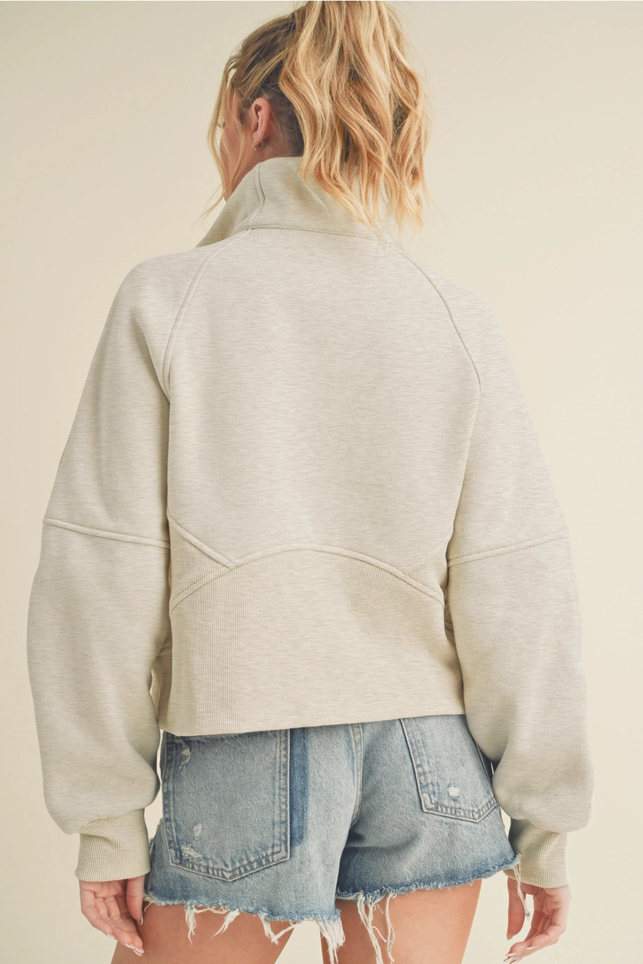 Dove Half Zip Pullover β Oatmeal