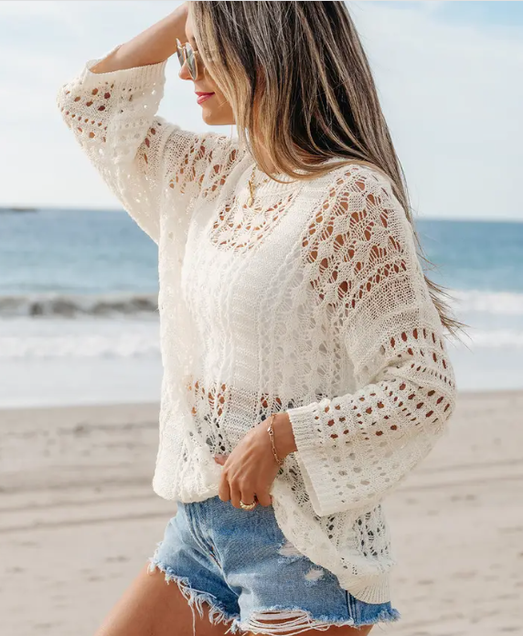 Sweet Serenity Crochet Sweater
