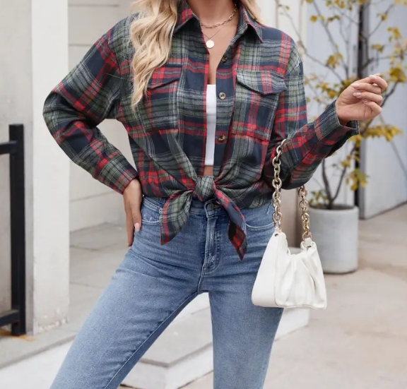 Highland Plaid Button-Up