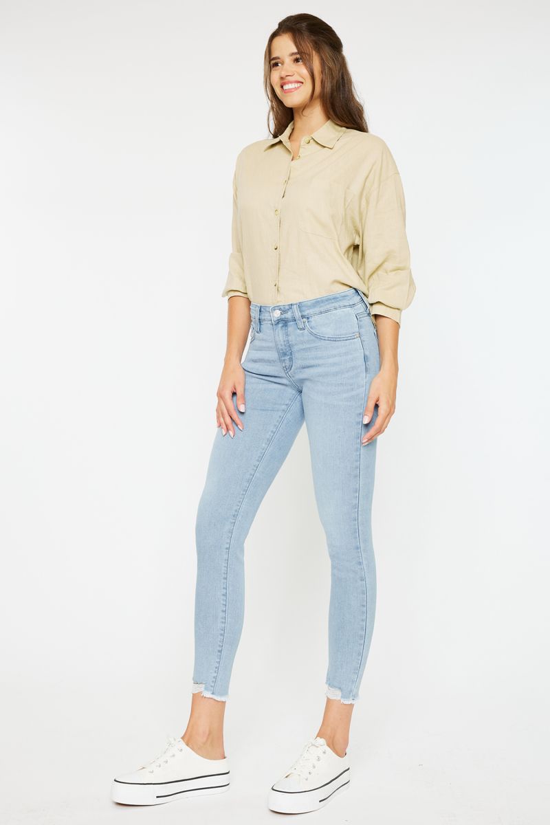 KANCAN - MID RISE ANKLE SKINNY JEANS