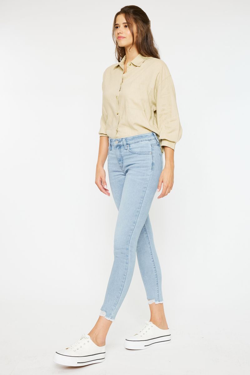 KANCAN - MID RISE ANKLE SKINNY JEANS
