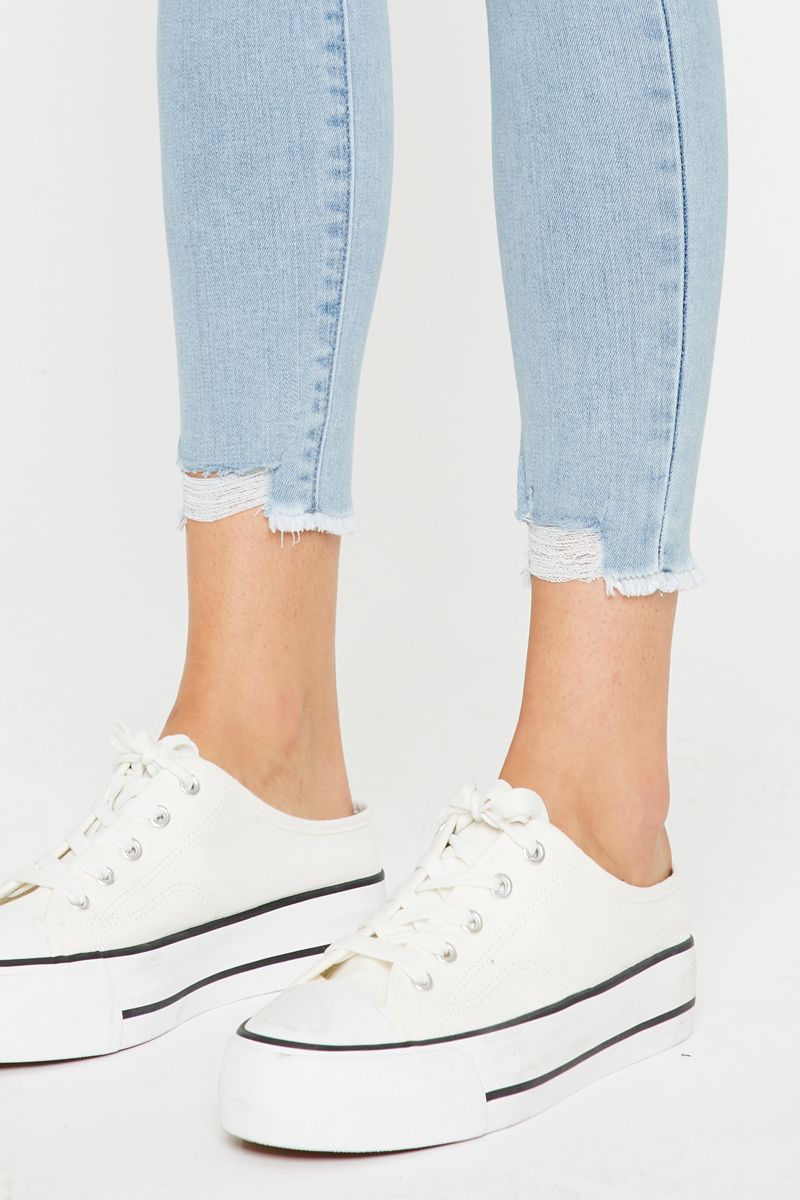 KANCAN - MID RISE ANKLE SKINNY JEANS