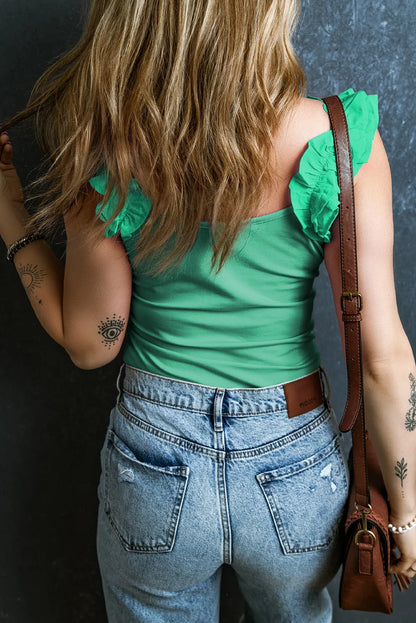Ruffle Strap Tank