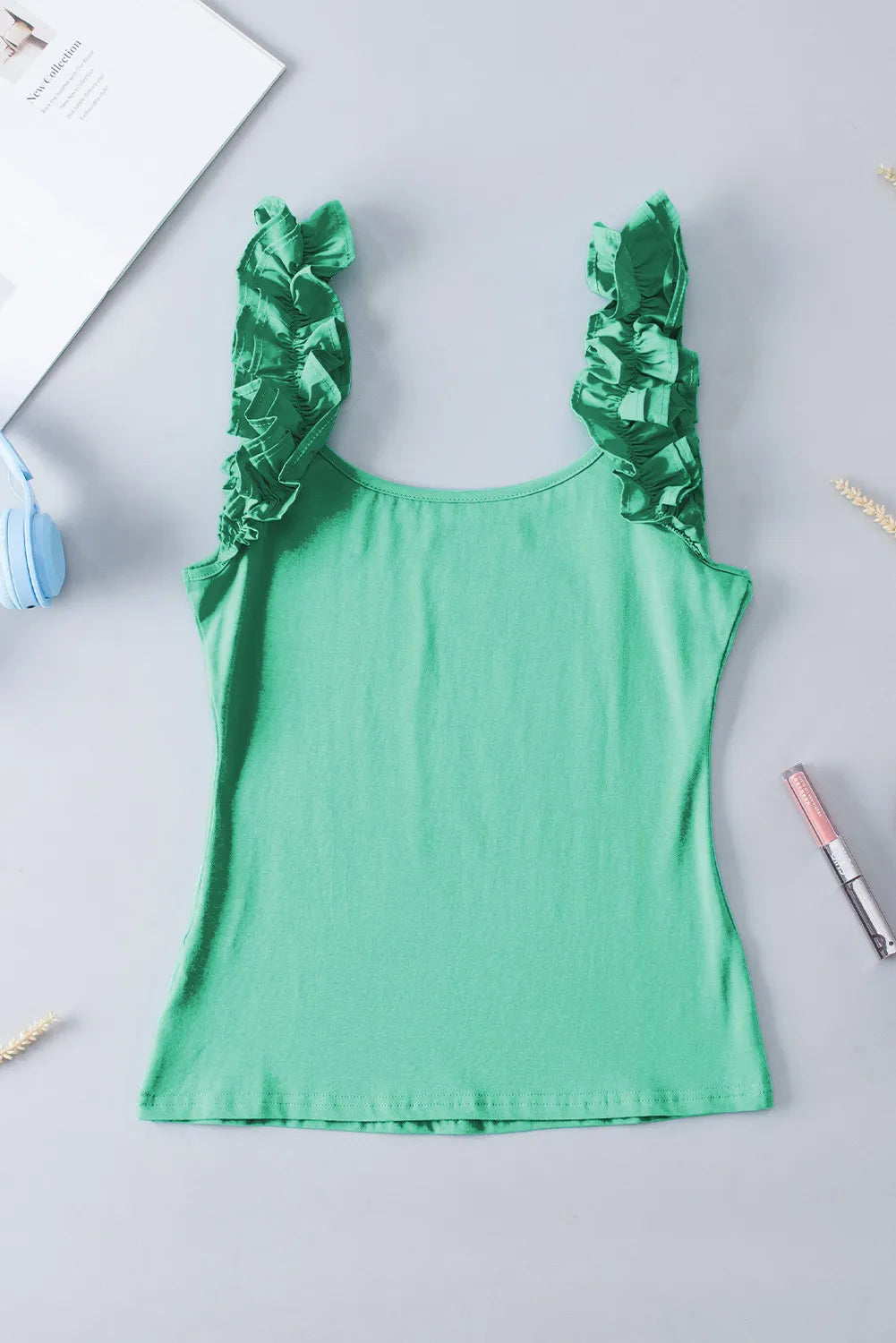 Ruffle Strap Tank