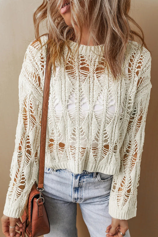 Crochet Knit Sweater