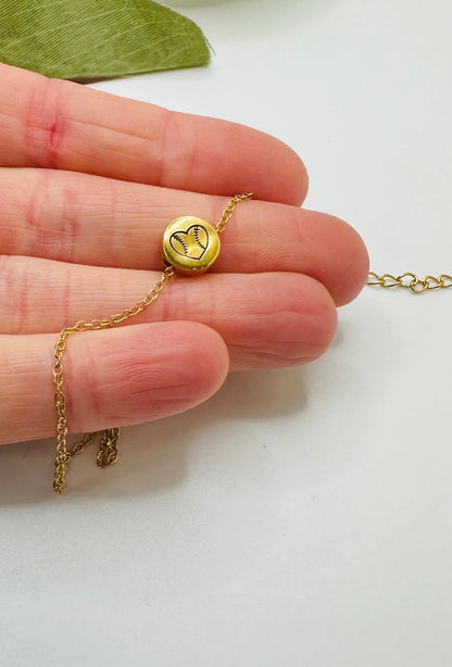 Softball Heart Necklace
