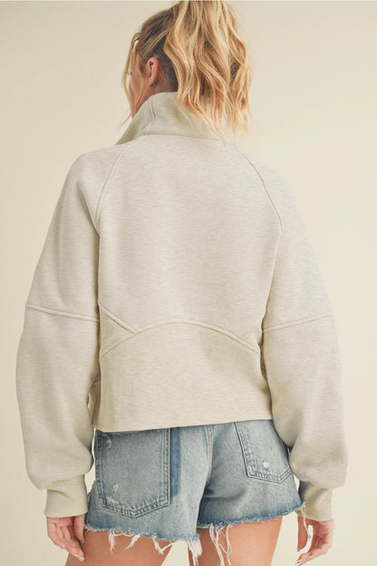 Dove Half Zip Pullover – Oatmeal