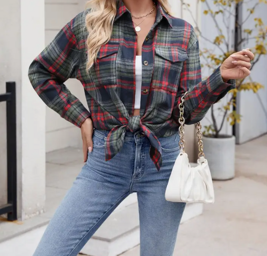 Highland Plaid Button-Up