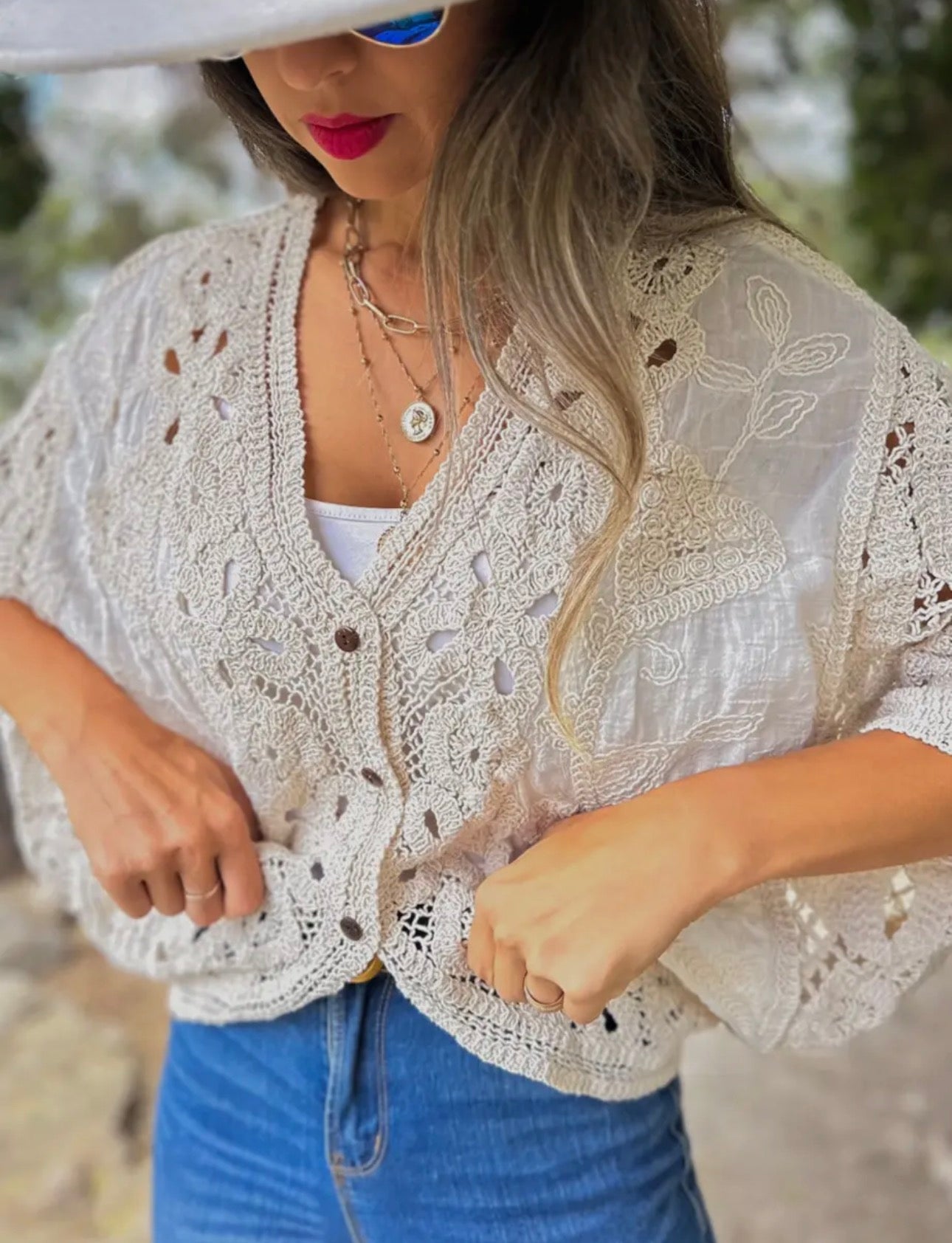 Willow Lace Dolman Cardigan