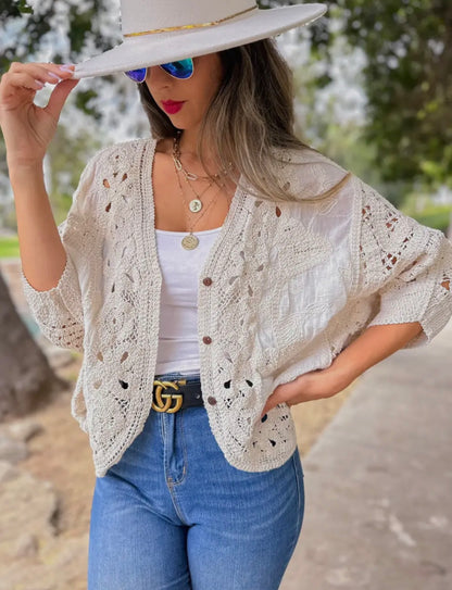 Willow Lace Dolman Cardigan
