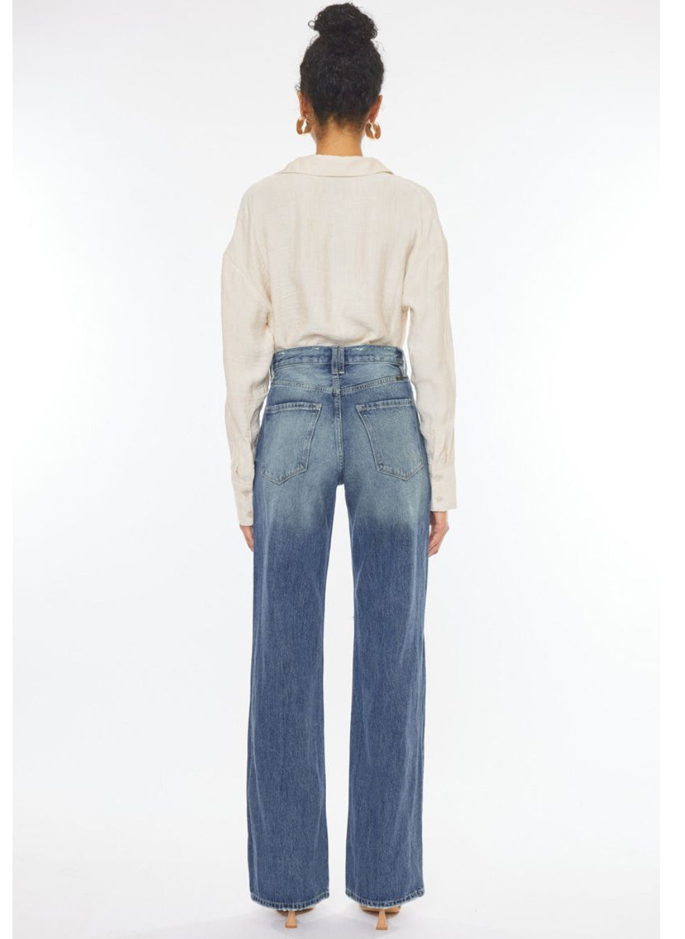 KANCAN - ULTRA HIGH RISE 90’S WIDE LEG FLARE JEANS