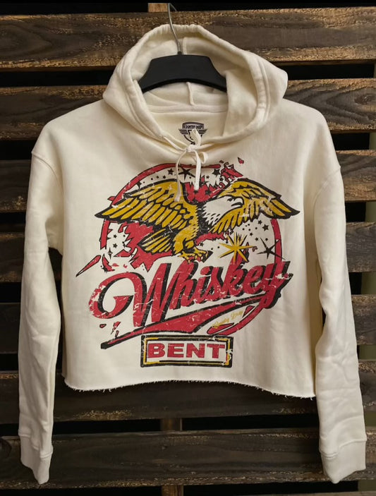 Whiskey Bent Cropped Hoodie