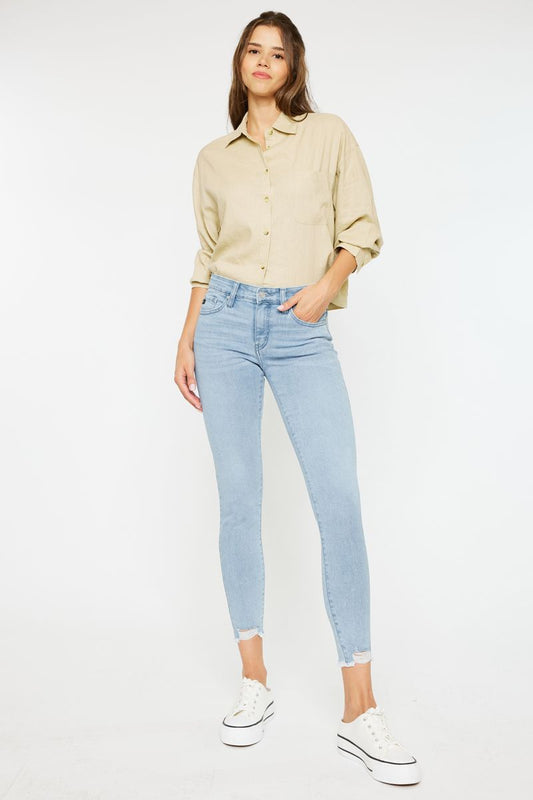KANCAN - MID RISE ANKLE SKINNY JEANS